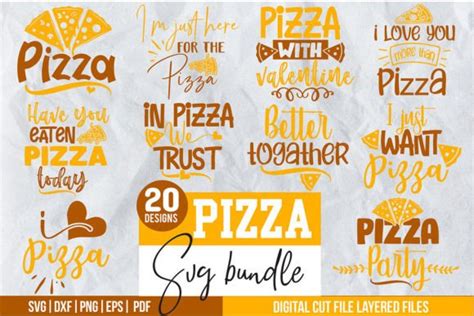 Pizza Svg Bundle Graphic By Svgstudiodesignfiles Creative Fabrica