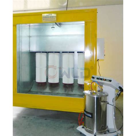 Wld Pc Electrostatic Tunnel Powder Coating Spray Filter Booth For Metal