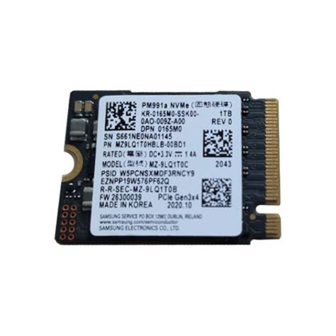 Samsung Pm A Tb M Nvme Replacement Ssd For Microsoft Surface