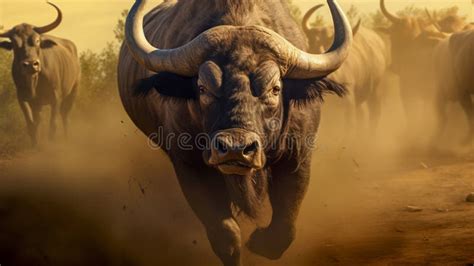 Charging Buffalo Stock Illustrations 195 Charging Buffalo Stock