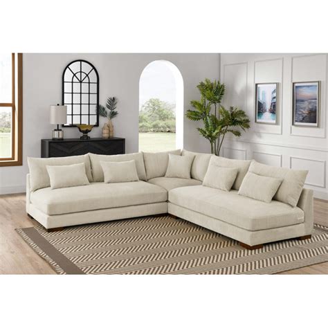 Wade Logan Caileigh Piece Corduroy Sectional Reviews Wayfair