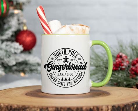 Gingerbread Svg North Pole Gingerbread Baking Co Svg Etsy