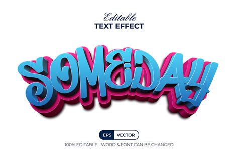 D Text Effect Style Set For Illustrator Design Cuts