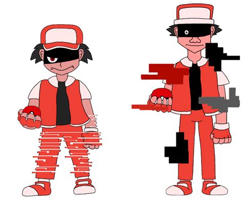 Evolution Of Glitchy Red By Cacky007 On Deviantart