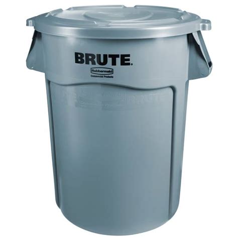 Rubbermaid Brute 32 Gallon Trash Can with Lid - FG863292GRAY | Blain's ...