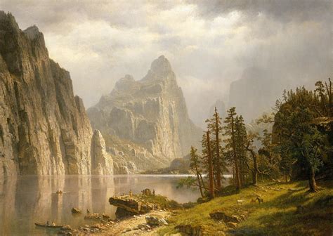 Merced River Yosemite Valley 1866 Painting By Albert Bierstadt Fine