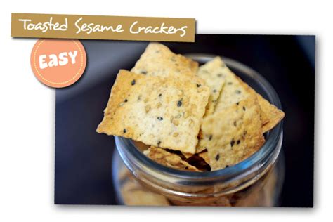 Sesame Crackers - Yummy Workshop