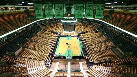 The Celtics Home Arena With The Banners Hanging Down Td Garden