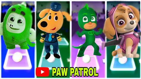 Tiles Hop Paw Patrol Ryder Pj Mask Sheriff Lebrador Gummy Bear