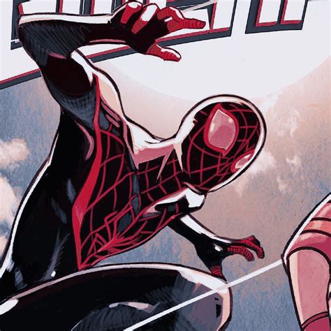 Miles Morales Spider Man And Gwenpool Gwen Pool Matching Icons Spiderman Cartoon Spiderman