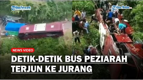 Detik Detik Bus Peziarah Terjun Ke Jurang Penumpang Sudah Masuk Sopir