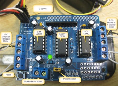 Build an Arduino Motor/Stepper/Servo Shield – Part 1: Servos