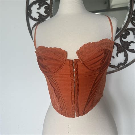 Orange Edikted Corset🍊 Size M Edikted Corset Depop