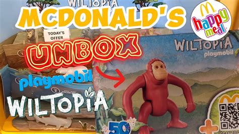 Mcdonald S Happy Meal Orangutan Of Playmobil Wiltopia Youtube