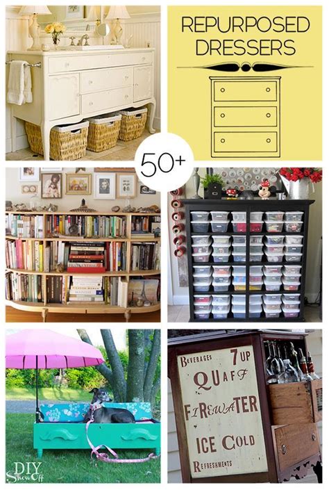 50 Ways To Repurpose Old Dressers Savedbyloves Repurposed Dresser Diy Projects Diy Home Decor