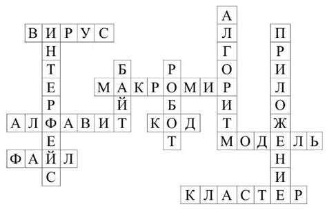Кроссворд по информатике