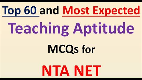 Nta Net Exam Preparation Top And Most Expected Teaching Aptitude