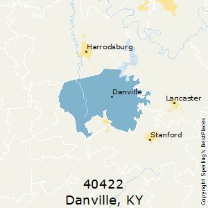 Danville (zip 40422), KY