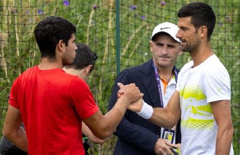 Alcaraz Y Djokovic Ya Se Cruzan Antes De Su Debut En Wimbledon