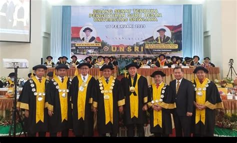 Unsri Kukuhkan Dua Guru Besar Dari Fakultas Kedokteran Dan Fakultas