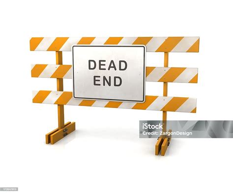 Dead End Sign Barricade Stock Photo Download Image Now Barricade