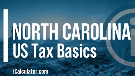 North Carolina State Taxes Explained Your Comprehensive Guide YouTube