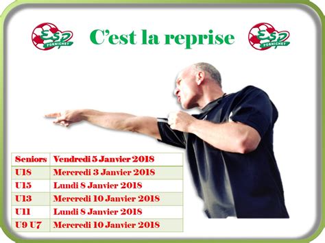 Dates De Reprises En E S Pornichet Club De Football