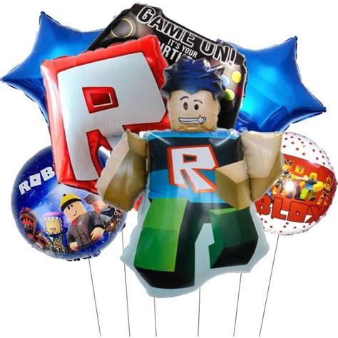 Roblox Ballons Anniversaireensemble De Ballons Robloxroblox Anniversaire Décorationsensemble