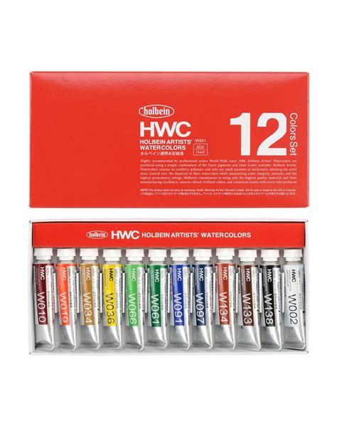 Acuarelas Holbein Artists' Watercolors con 12