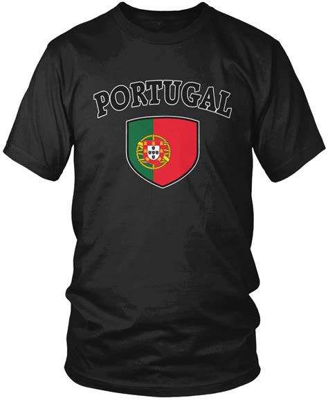 Portugal Country Flag Crest Mens T Shirt Portuguese Etsy