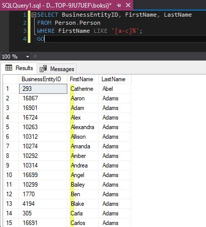 SQL Like Logical Operator Introduction And Overview