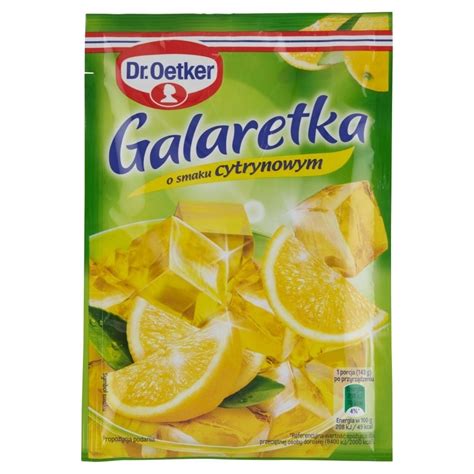 Dr Oetker Galaretka o smaku cytrynowym 72 g Zakupy online z dostawą