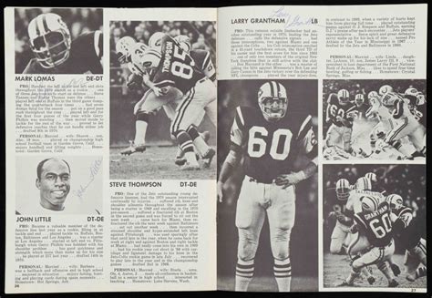 jets multi signed program  george nock gerry philbin mark