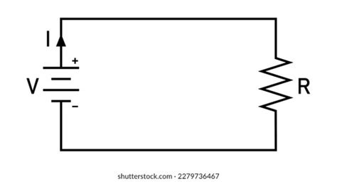Ohms Law Diagram Battery Resistor Circuit Stock Vector (Royalty Free ...
