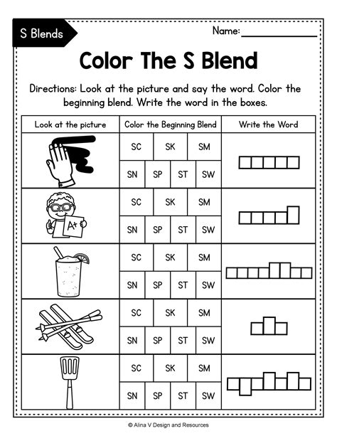 Blends Worksheets 2nd Grade