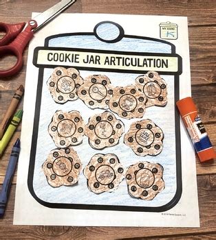 Cookie Jar Articulation A Speech Therapy Craft Activity By Panda Speech