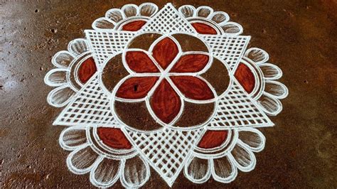 Thai Madham Easy Flowers Kolam Simple Kolam Design Pandaga Muggulu