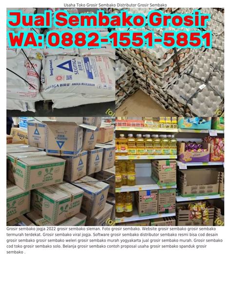 Ppt L L L Wa Grosir Sembako Jogja Murah Distributor