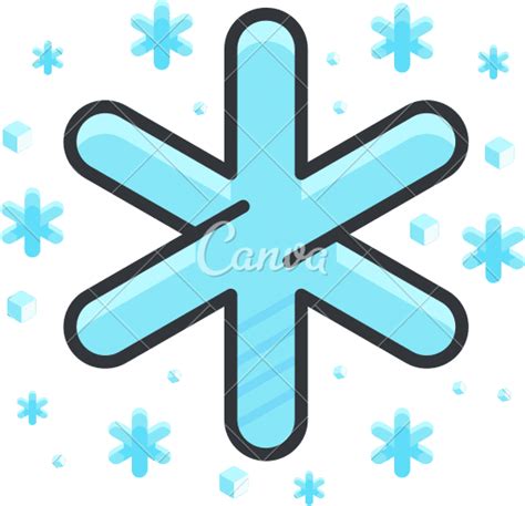 Snowflake 素材 Canva可画