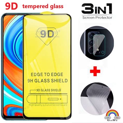 3 In 1 9d Full Cover Tempered Glass For Samsung Galaxy A10s A20s A30s A50 A50s A20 A30 A02s A72