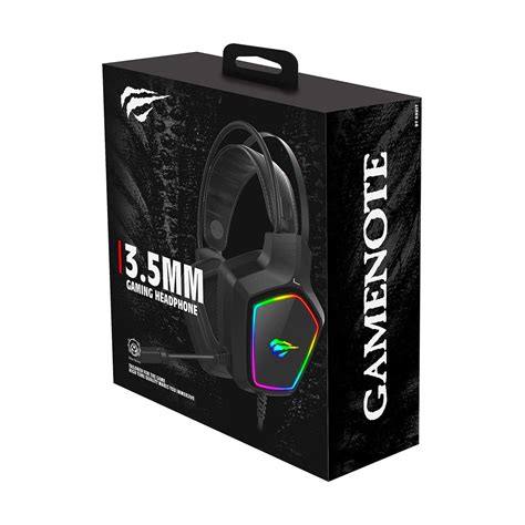 Headset Gamer Havit Gamenote H656d Rgb Preto Kase Distribuidora