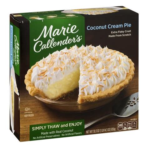 Marie Callender Coconut Cream Pie Hy Vee Aisles Online Grocery Shopping