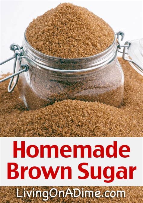 Homemade Brown Sugar Recipe Living On A Dime