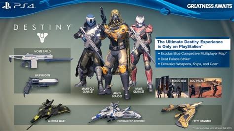 Destiny’s PlayStation 4 Exclusive Content Detailed