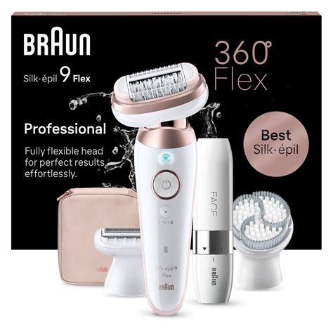 Braun Epilierer Silk épil 9 360 3D Flex in Weiß Rosa Titan 1 St