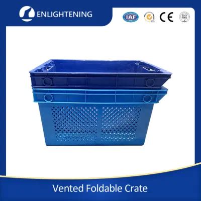 Polyethylene Stackable Crate Nestable Vegetable Plastic Crates Plastic