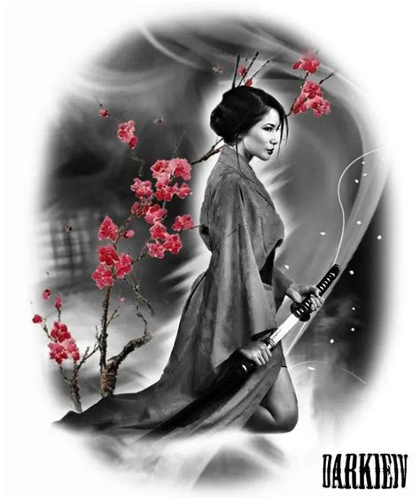 Pin By Andy Tan You Zhang On Female Samurai Tattoo Female Samurai