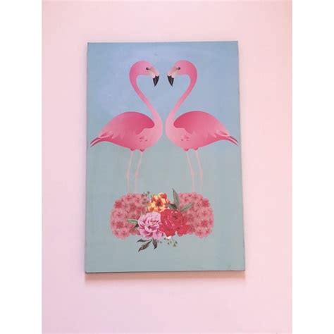 Placa Decorativa MDF Papel Flamingos Desenho Bazar Brechó Shopee Brasil