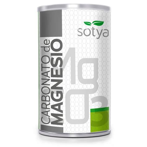 Carbonato De Magnesio Natural Sotya Bote Polvo Gr Salud