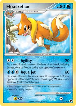 Floatzel Diamond PearlGreat Encounters TCG Card Database